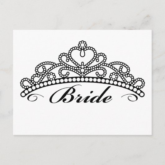 Bride Tiara Postcard Postkarte (Vorderseite)