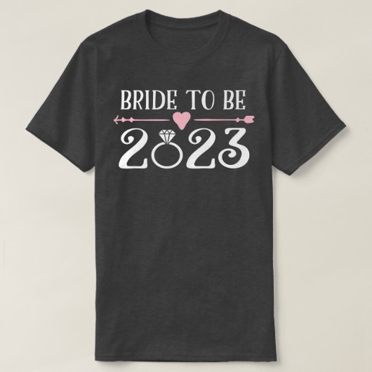 Bride to Be 2023 Verlobung Ring Future Bride T-Shirt (Design vorne)