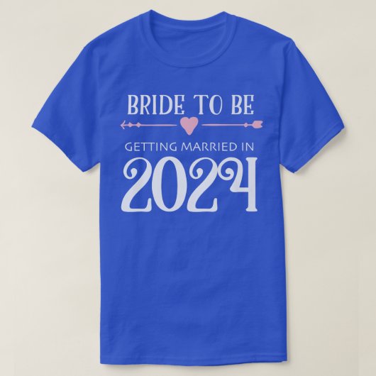 Bride to Be 2024 Engagement Ring Future Bride T-Shirt (Design vorne)