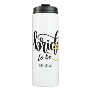 Bride-to-be Bachelorette Bridal mit eigener Marke Thermosbecher