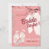 Bride to Be Bridal Shower Invitation | Elegant Pin (Vorderseite)