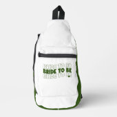 Bride to be Compact Hunter Green Crossbody Bag (Vorderseite)