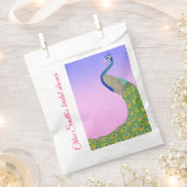 Bride-to-be Elegant Peacock Geschenktütchen (Ausgeschnitten)