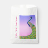 Bride-to-be Elegant Peacock Geschenktütchen (Vorderseite)