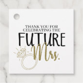 Bride To Be, Future Mrs., Brautparty, Dekoration Geschenkanhänger (Vorderseite)