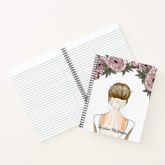 Bride to Be - Future Mrs Notebook (Blonde Bride) Notizblock (Innenseite)