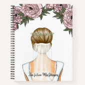 Bride to Be - Future Mrs Notebook (Blonde Bride) Notizblock (Vorderseite)