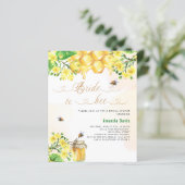 Bride to be Gelb Honeycomb Budget Brautparty (Stehend Vorderseite)