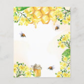 Bride to be Gelb Honeycomb Budget Brautparty (Rückseite)