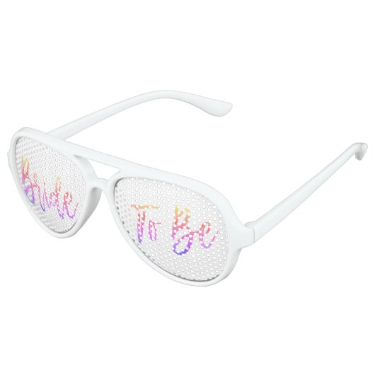 Bride to be Rainbow Party Sonnenbrille (Schrägansicht)