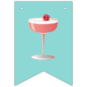 Bride to Be Raspberry Cocktail Bunting Banner (Erste Fahne)