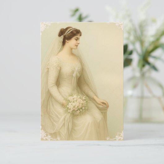 Bride to Be Save The Date (Stehend Vorderseite)