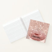 Bride to be Sweet 16. Spark Princess Makeup Lips Notizblock (Innenseite)