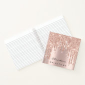 Bride to be Sweet 16. Spark Princess Makeup Rose Notizblock (Innenseite)