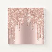 Bride to be Sweet 16. Spark Princess Makeup Rose Notizblock (Rückseite)