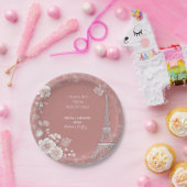 Bride to be Traveling from Miss to Mrs Blush Pink Pappteller (Party)