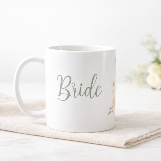 Bride to Be Wildflower Garden Personalized  Kaffeetasse