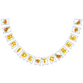 Bride to Bee | Aquarellfarbenes Brautparty Wimpelkette (Alle)