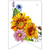 Bride to Bee | Aquarellfarbenes Brautparty Wimpelkette (Zweite Fahne)