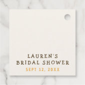 Bride to Bee Bumblebee Thank You Bridal Shower Geschenkanhänger (Rückseite)