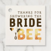 Bride to Bee Bumblebee Thank You Bridal Shower Geschenkanhänger (Vorderseite)