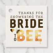 Bride to Bee Bumblebee Thank You Bridal Shower Geschenkanhänger (Vorderseite)