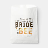 Bride to Bee Bumblebee Thank You Bridal Shower Geschenktütchen (Vorderseite)