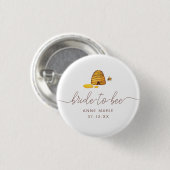 Bride to Bee Button (Vorne & Hinten)