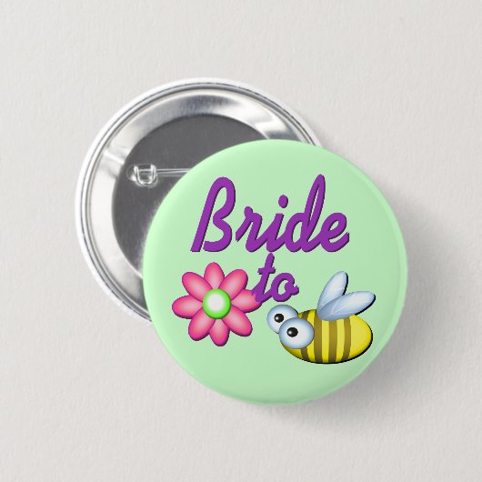 Bride to Bee Button (Vorne & Hinten)