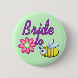 Bride to Bee Button