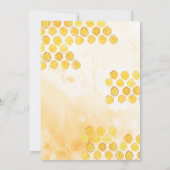 Bride To Bee Honeybee Floral Bridal Shower Einladung (Rückseite)