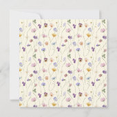 Bride to Bee Wildflower Bees Brautparty Einladung (Rückseite)