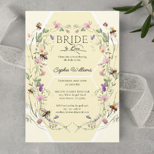Bride to Bee Wildflower Bees Brautparty Einladung