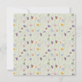 Bride to Bee Wildflower Bees Brautparty Einladung (Rückseite)