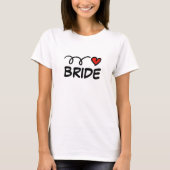 BRIDE to Shirt für Hochzeit oder Junggeselinnen-Ab (Vorderseite)