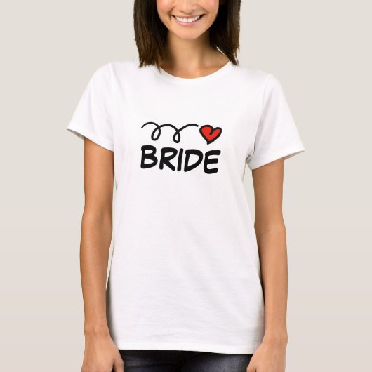 BRIDE to Shirt für Hochzeit oder Junggeselinnen-Ab (Vorderseite)