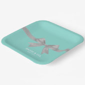 BRIDE-Touch des Personalisierten Silberduschens Pa Pappteller (Gewinkelt)