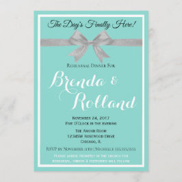 BRIDE Touch Silver Wedding Suite Rehearle Party Einladung