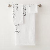 Bride Towel, Personalized Gift Badhandtuch Set (Insitu)