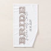 Bride Towel, Personalized Gift Badhandtuch Set (Handtuch)