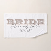 Bride Towel, Personalized Gift Badhandtuch Set (Handtuch)