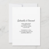 Bride Traktor Country Farm Wedding Save the Date Einladung (Rückseite)