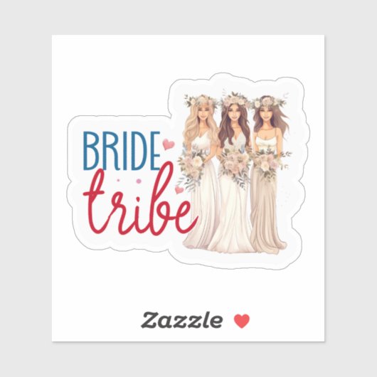 Bride Tribe Aufkleber (Blatt)
