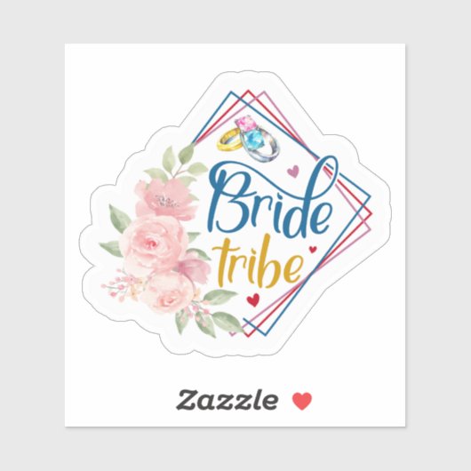 Bride Tribe Aufkleber (Blatt)