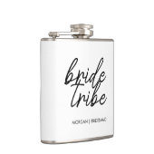 Bride Tribe | Bachelorette Bridesmaid Modern Flachmann (Rechts)