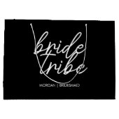 Bride Tribe | Bachelorette Bridesmaid Modern Große Geschenktüte (Rückseite)