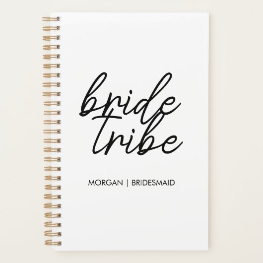 Bride Tribe | Bachelorette Bridesmaid Modern Planer (Vorderseite)