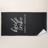 Bride Tribe | Bachelorette Bridesmaid Modern Strandtuch (Vorderseite)