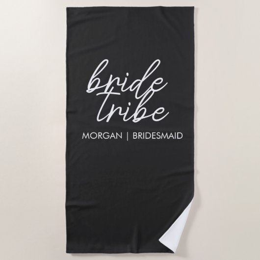 Bride Tribe | Bachelorette Bridesmaid Modern Strandtuch (Vorderseite)