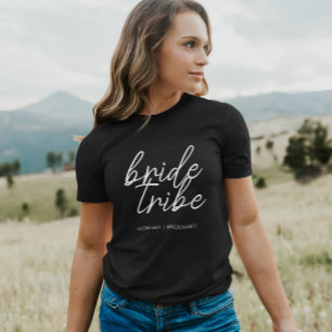 Bride Tribe Bachelorette Bridesmaid Modern T-Shirt